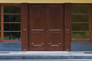 Timber Entrance doors with design elements